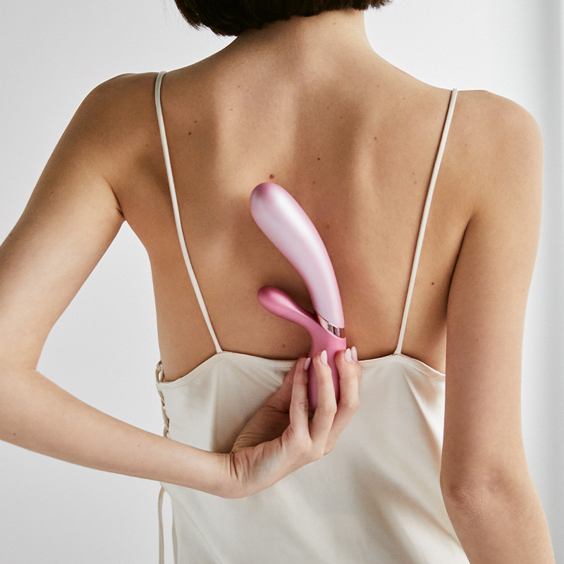 Satisfyer Hot Lover ogrzewany wibrator króliczek sterowany telefonem 