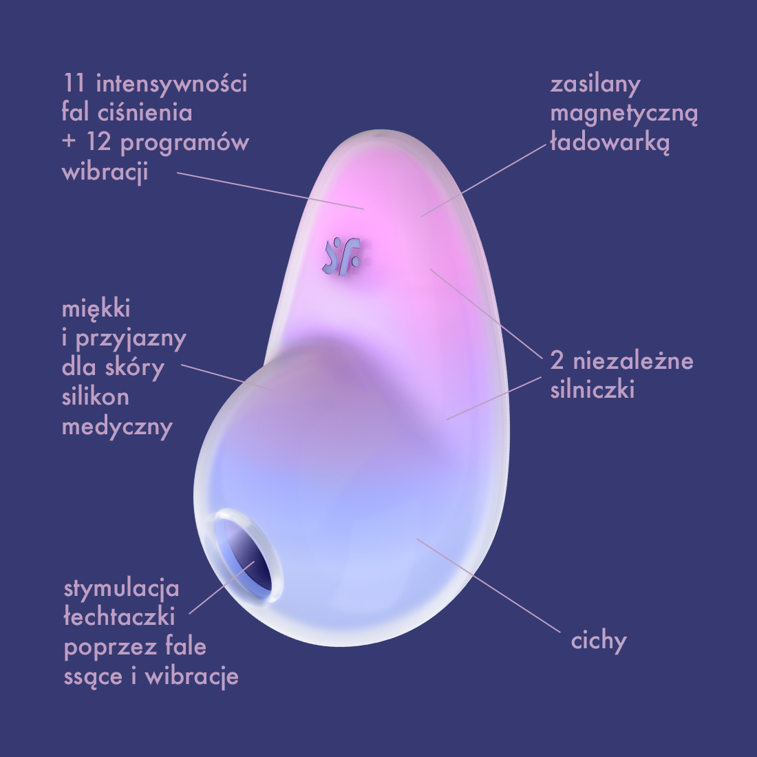 Satisfyer Pixie Dust bezdotykowo-wibrujący masażer łechtaczki 2 w 1