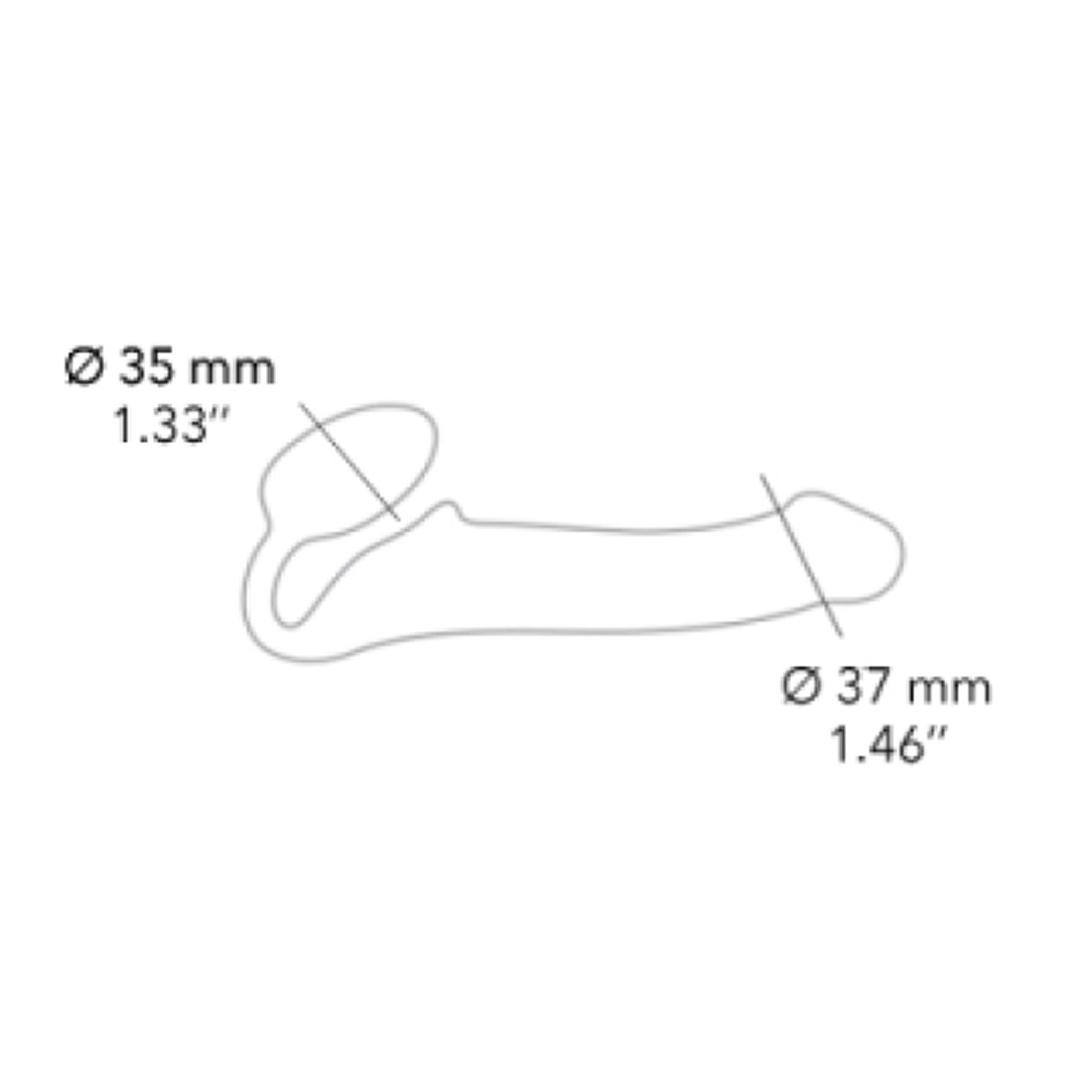 Strap-On-Me Semi-Realistic Bendable strap-on L