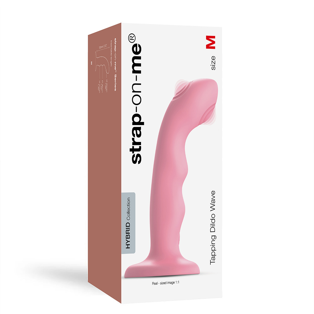 Strap-On-Me Tapping Wave dildo z pulsującą wypustką