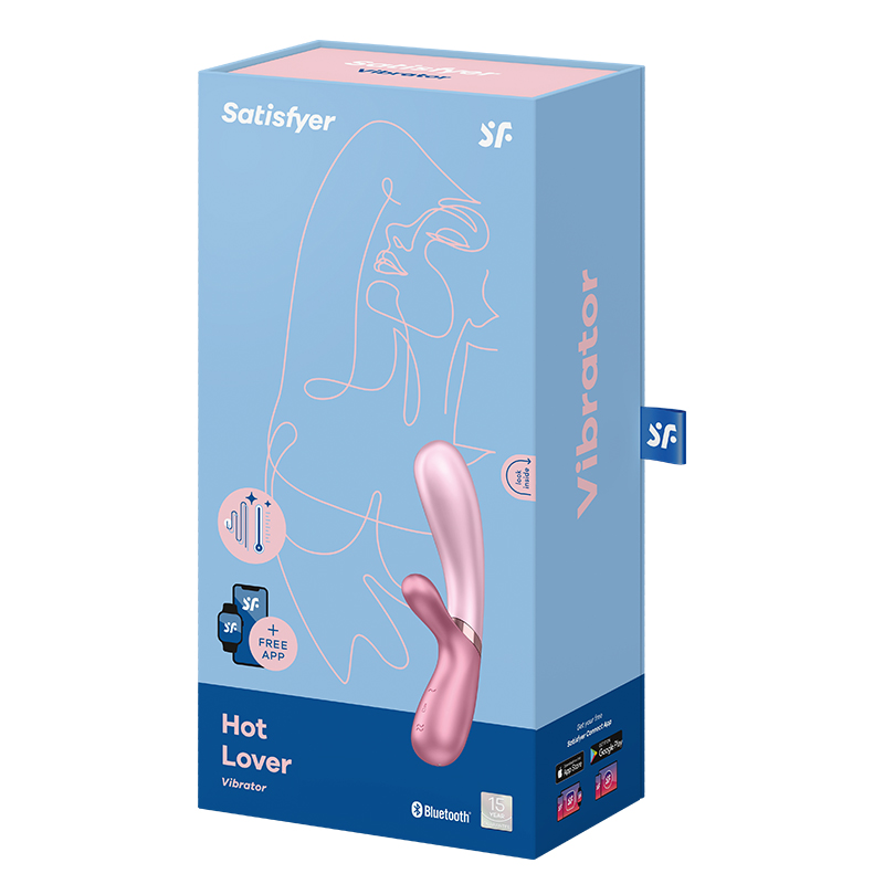 Satisfyer Hot Lover ogrzewany wibrator króliczek sterowany telefonem 