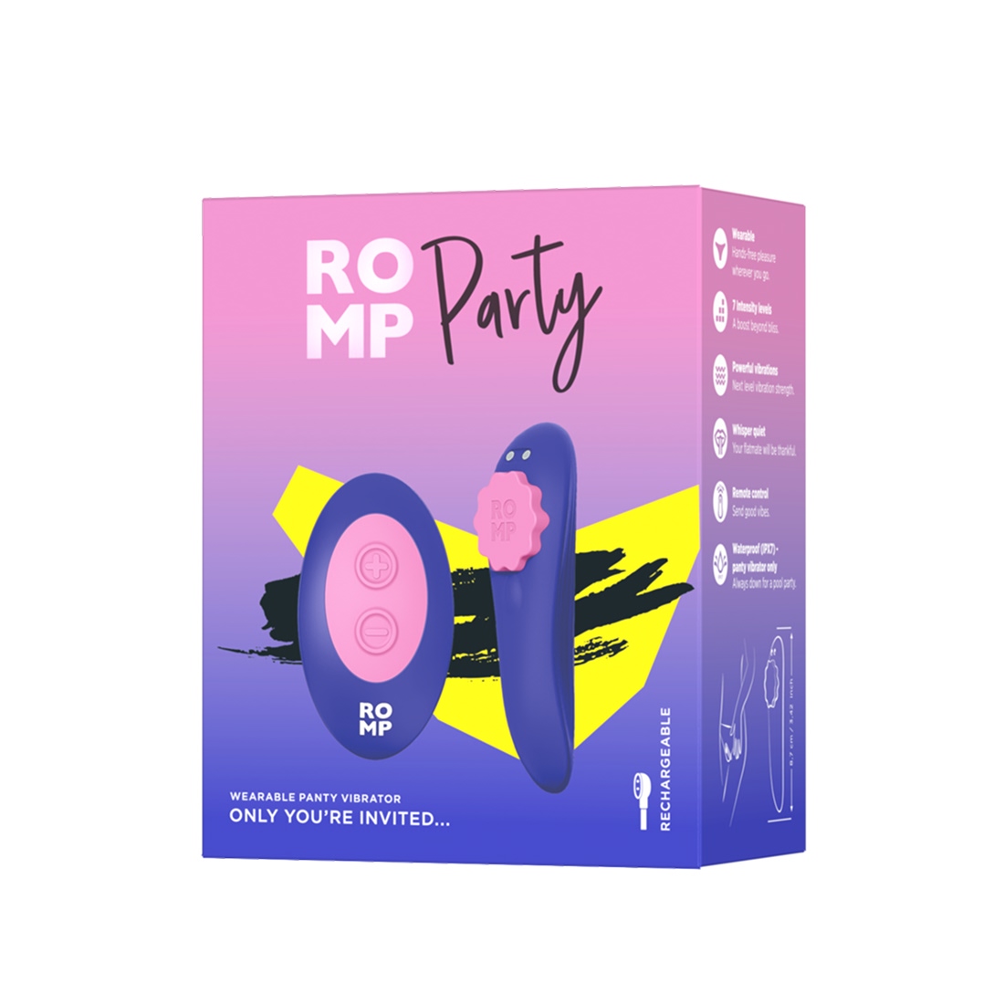 Romp by Womanizer Party masażer pod bieliznę sterowany pilotem