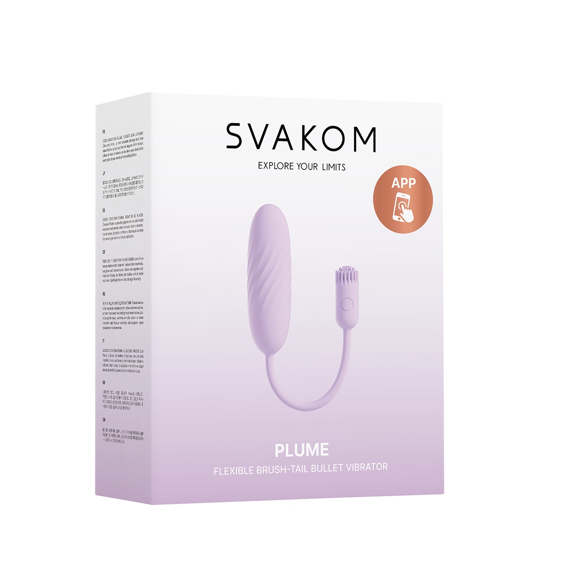Svakom Plume wibrująca kulka ze stymulującą końcówką sterowana aplikacją