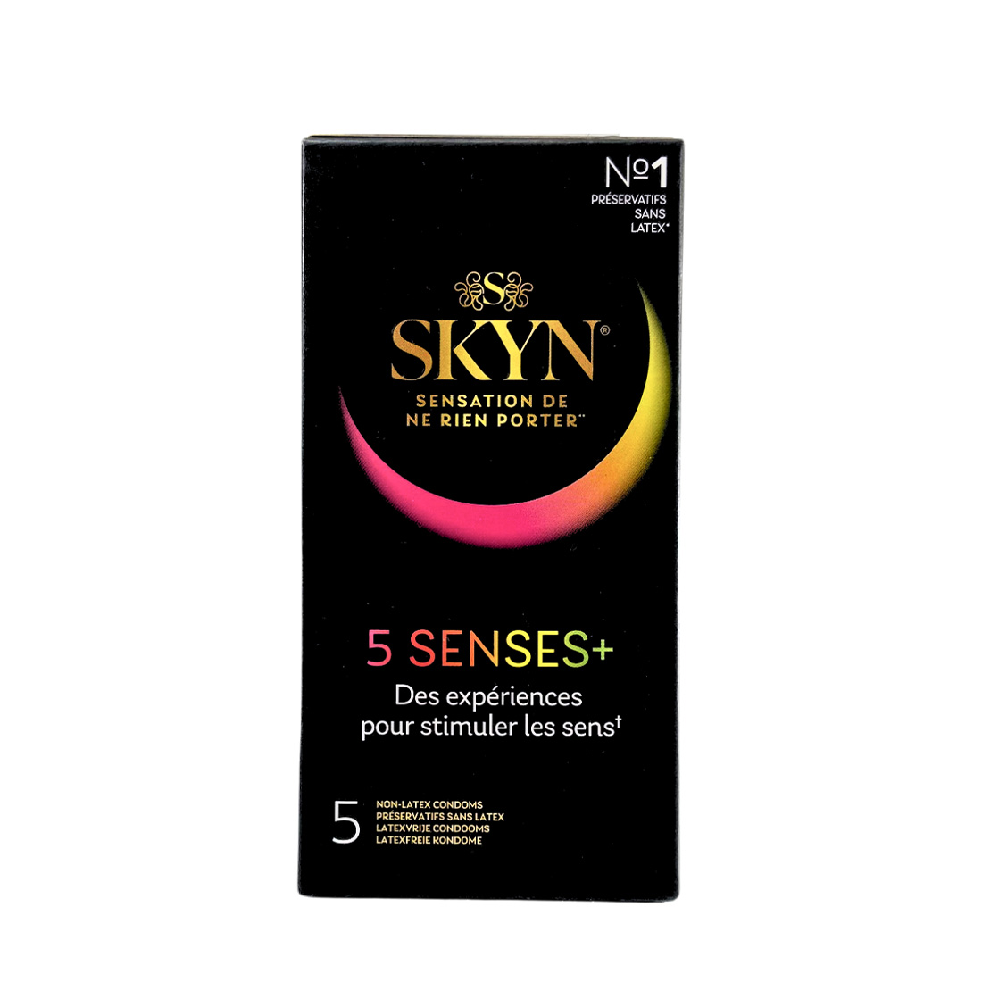 SKYN 5 Senses+ zestaw 5 rodzajów nielateksowych prezerwatyw 