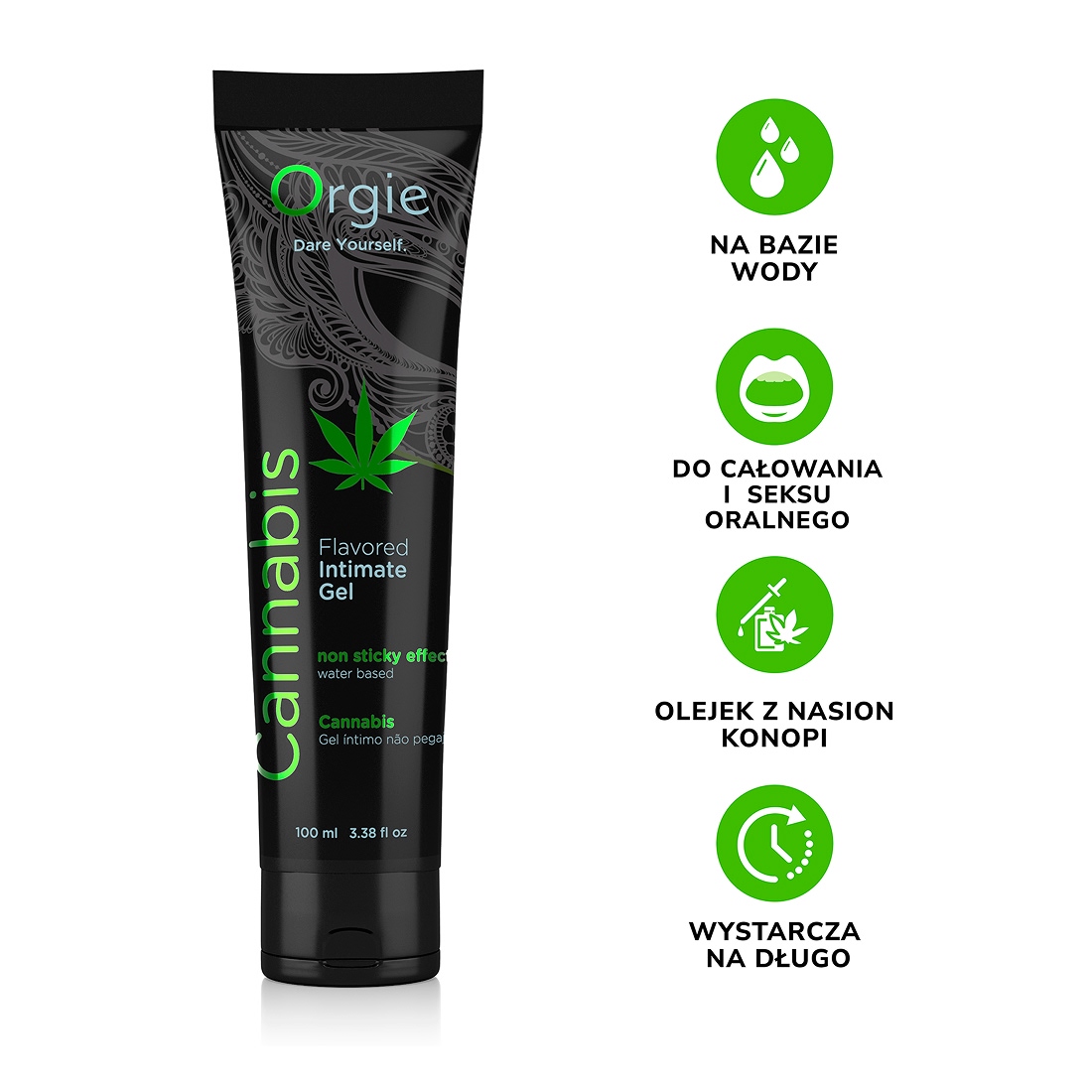 Orgie Lube Tube Cannabis smakowy lubrykant na bazie wody
