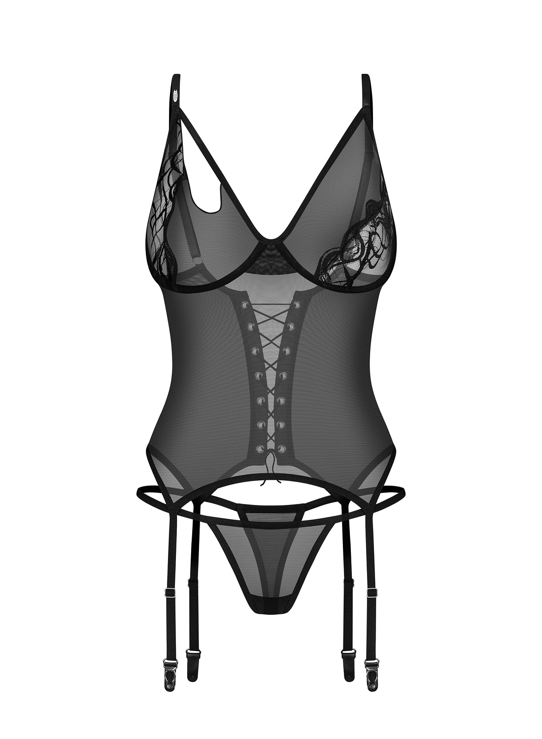 Obsessive Saturis gorset i stringi