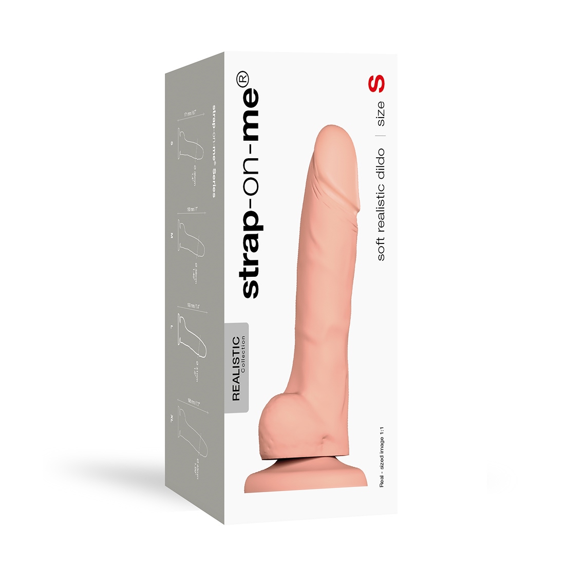 Strap-On-Me Soft Realistic S realistyczne dildo z przyssawką 