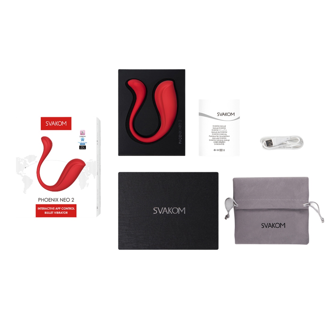 Svakom Phoenix Neo 2 wibrująca kulka sterowana telefonem 