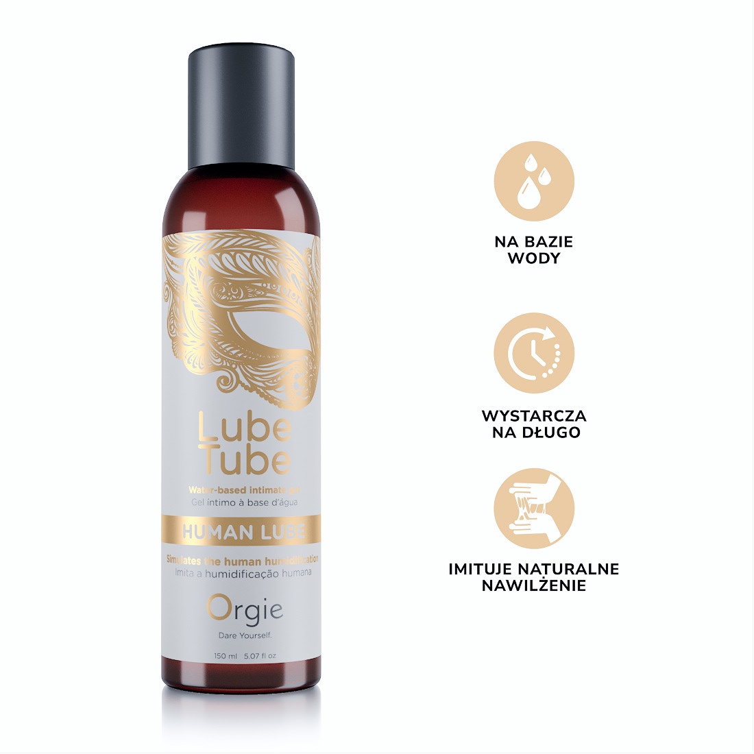 Orgie Lube Tube Human Lube realistyczny lubrykant wodny