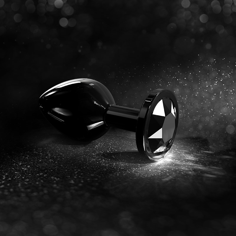 Dorcel Diamond Plug korek analny z czarnym kryształkiem L