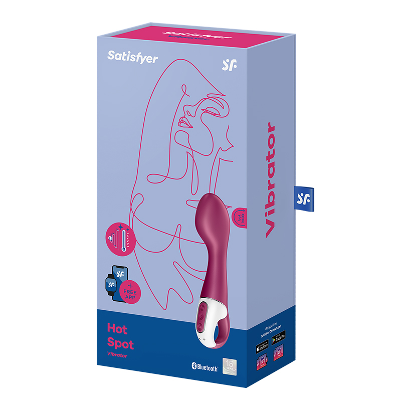 Satisfyer Hot Spot ogrzewany wibrator punktu G sterowany telefonem