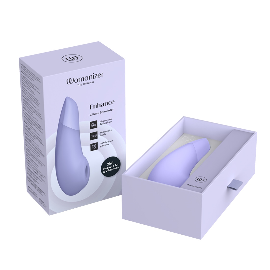Womanizer Enhance bezdotykowo-wibrujący masażer łechtaczki 2 w 1