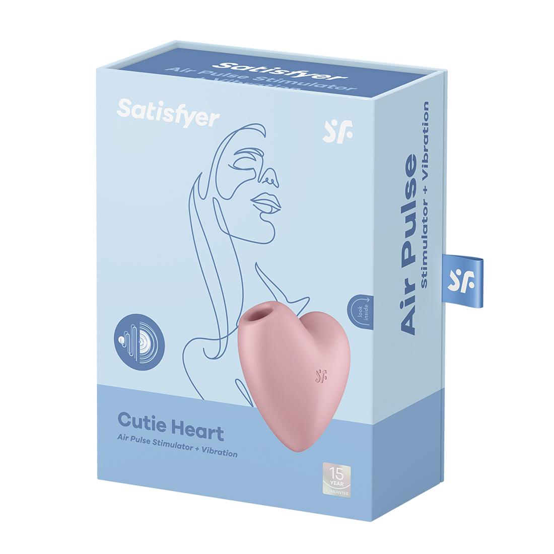 Satisfyer Cutie Heart bezdotykowo-wibrujący masażer łechtaczki 2 w 1