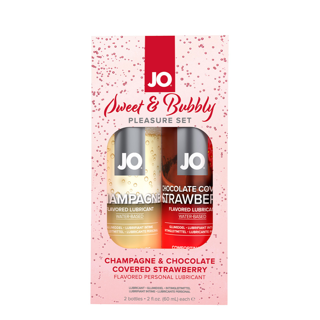 System JO Sweet & Bubbly prezentowy zestaw smakowych lubrykantów