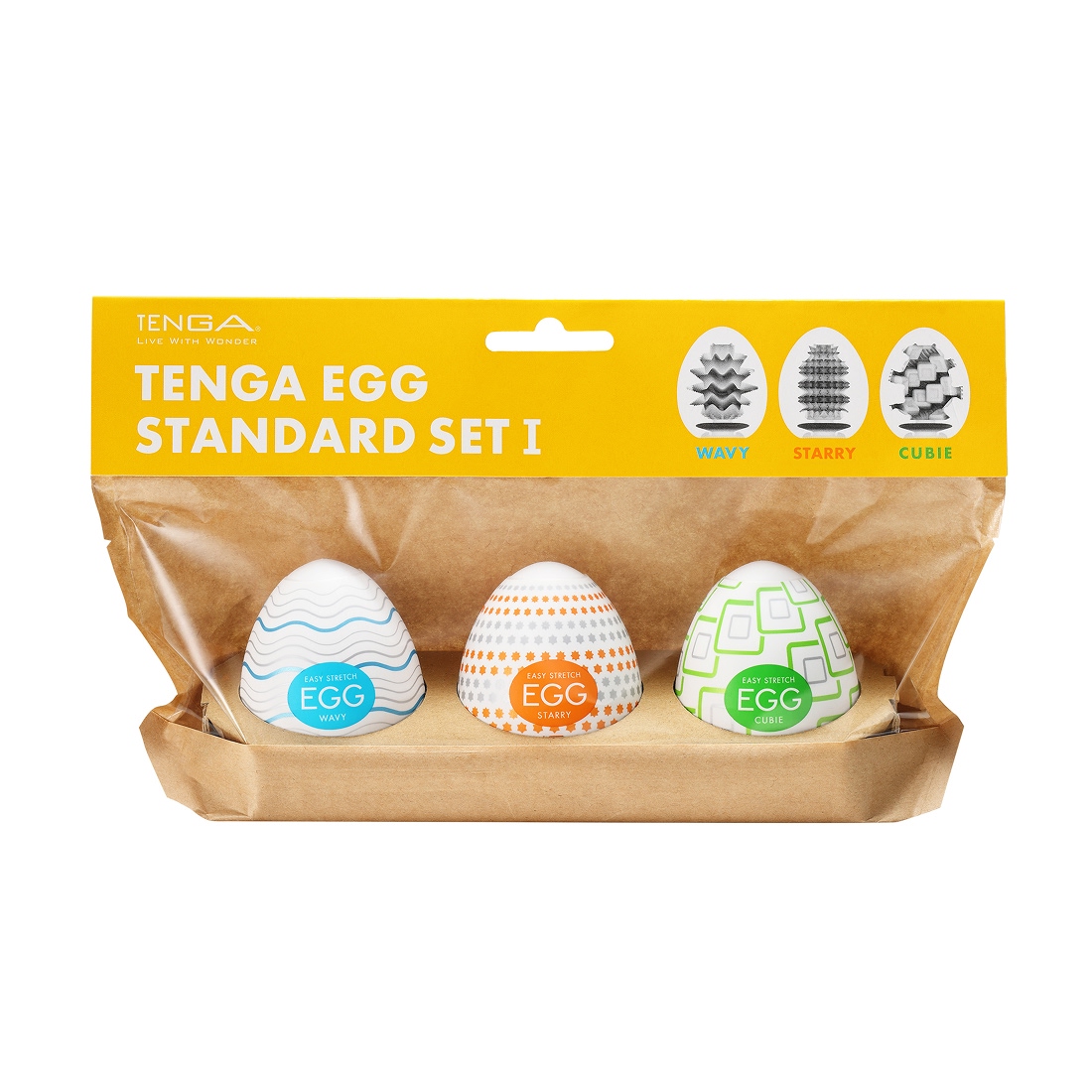 Tenga Egg Standard Set 1 zestaw 3 masturbatorów