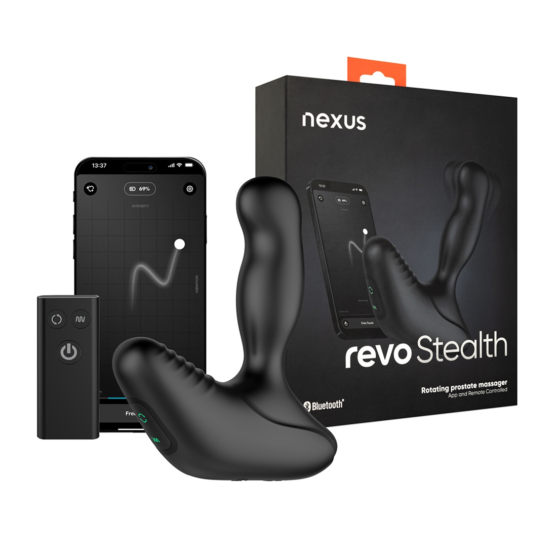 Nexus Revo Stealth wibrująco-rotacyjny masażer prostaty sterowany telefonem 