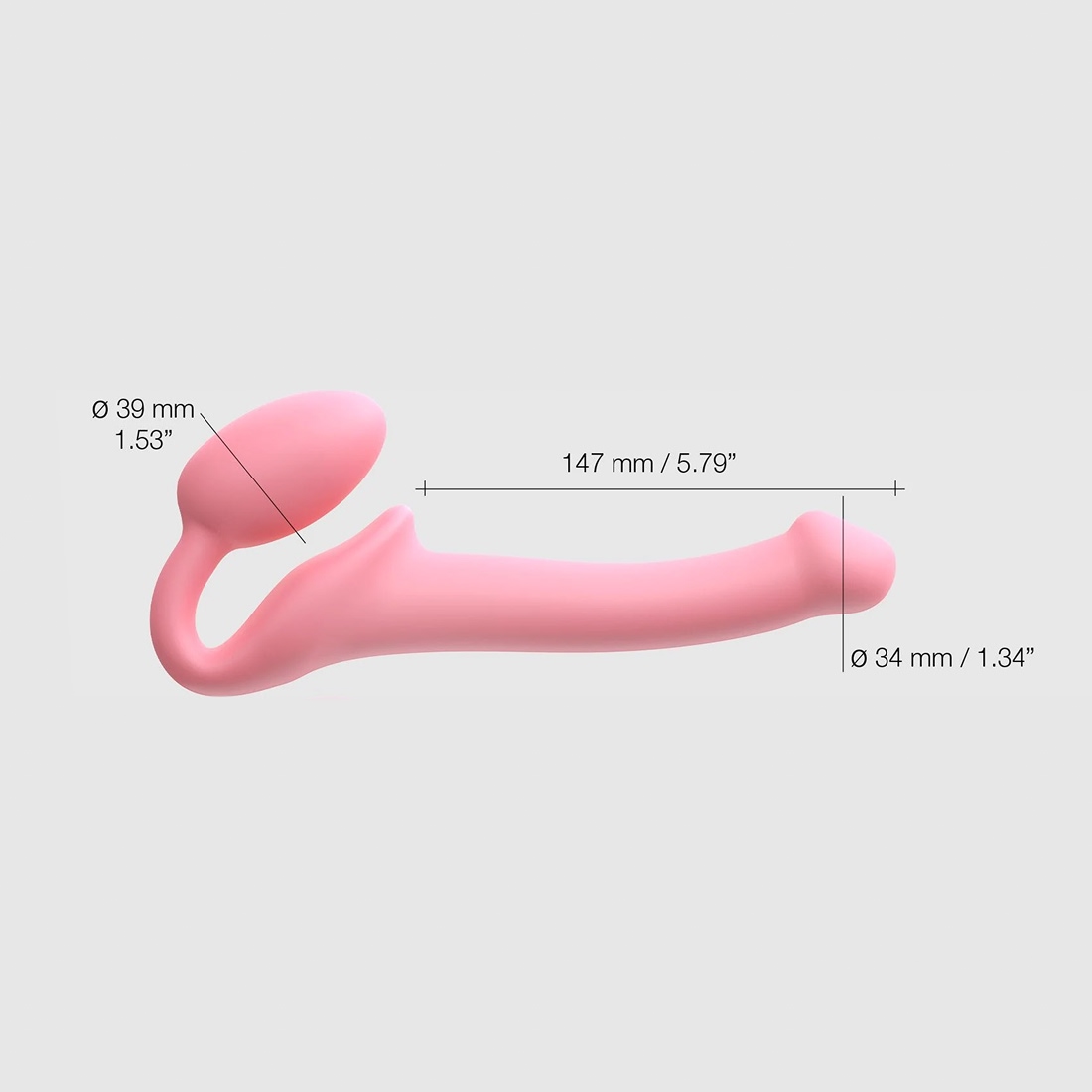 Strap-On-Me Semi-Realistic Bendable S strap-on