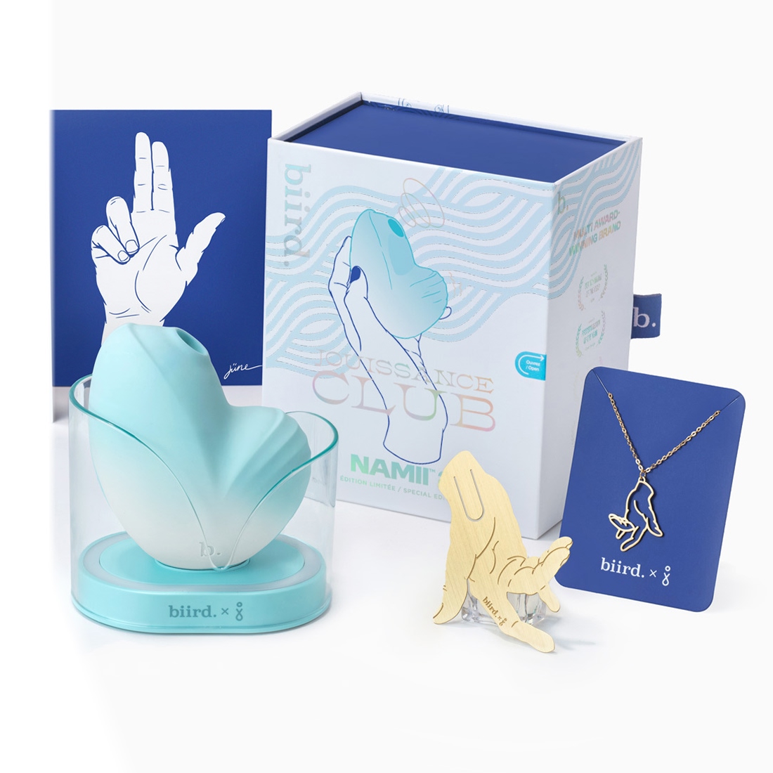 Biird Namii 2 Jouissance Club bezdotykowo-wibrujący masażer łechtaczki 2 w 1