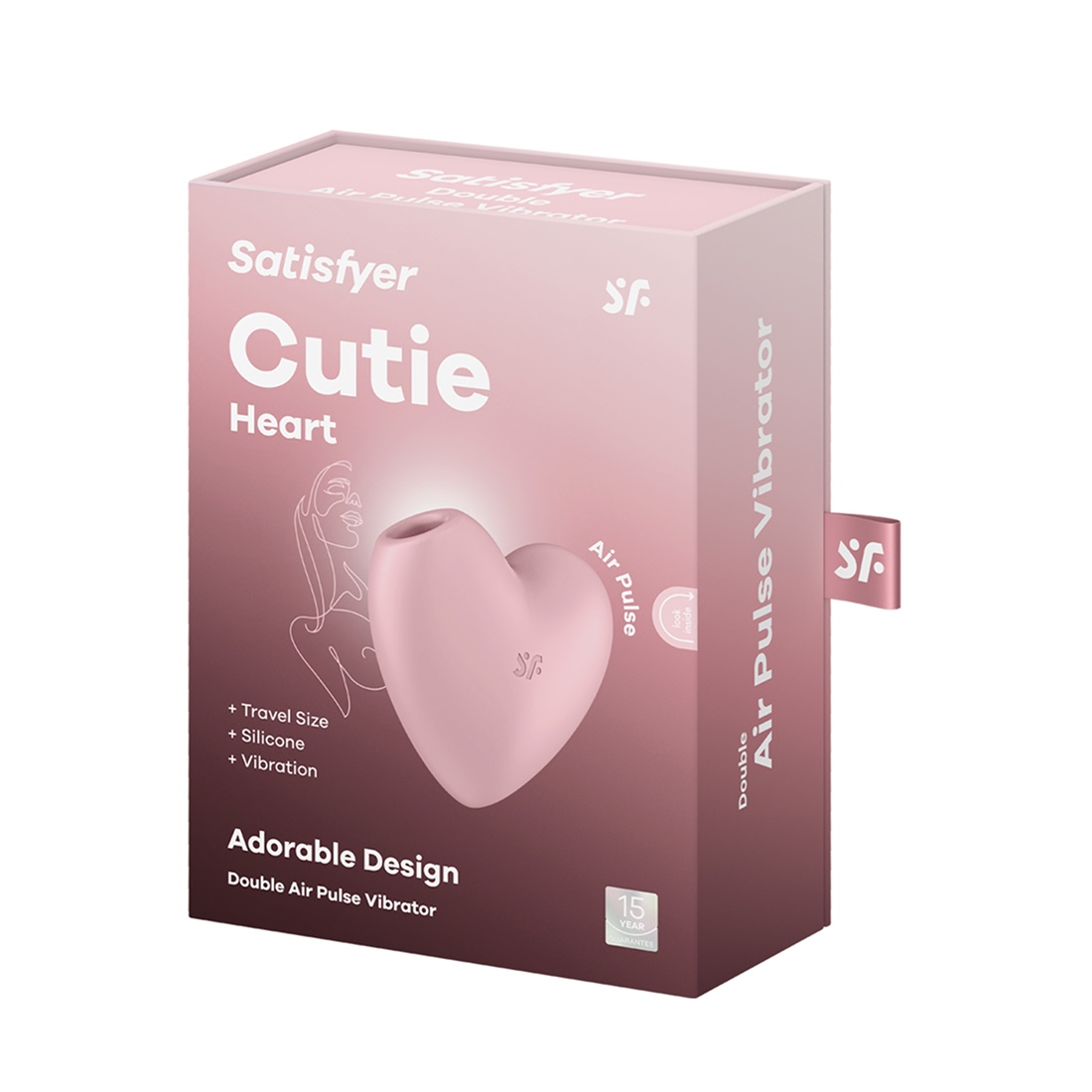 Satisfyer Cutie Heart bezdotykowo-wibrujący masażer łechtaczki 2 w 1