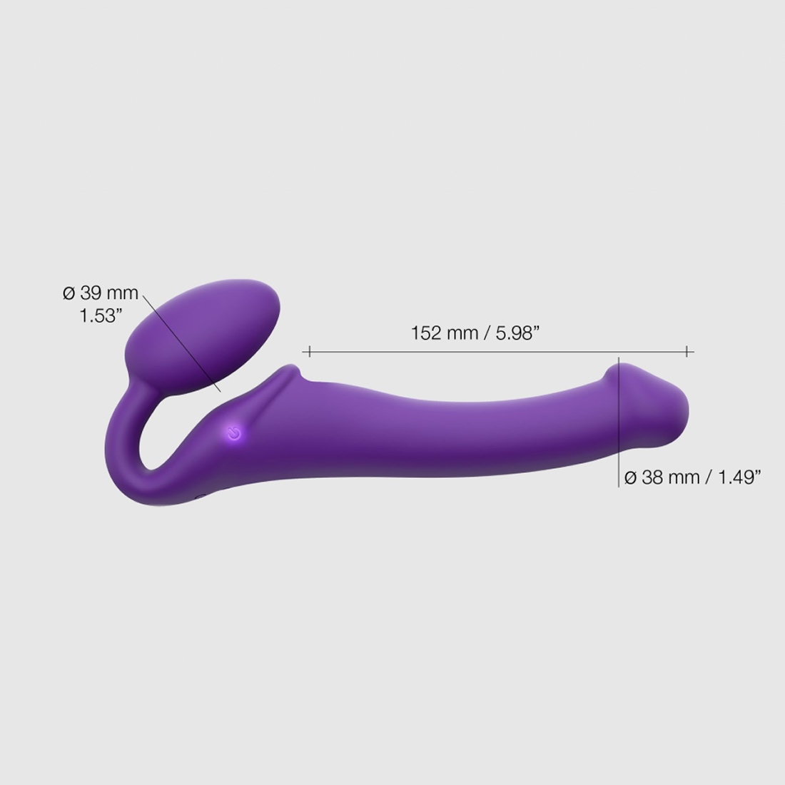 Strap-On-Me Vibrating Bendable Strap-on wibrujący strap-on sterowany pilotem M