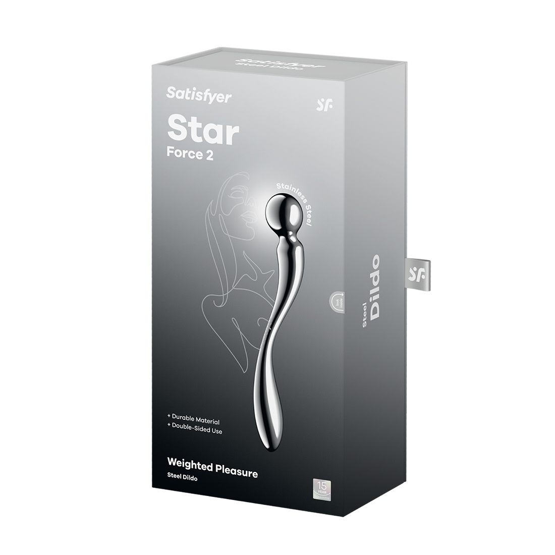 Satisfyer Star Force 2 stalowe dildo