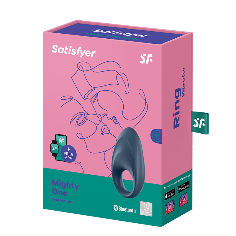 Satisfyer Mighty One pierścień wibrujący dla par sterowany telefonem