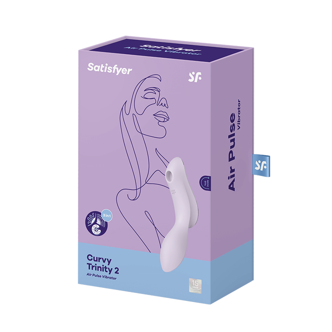 Satisfyer Curvy Trinity 2 bezdotykowo-wibrujący masażer łechtaczki