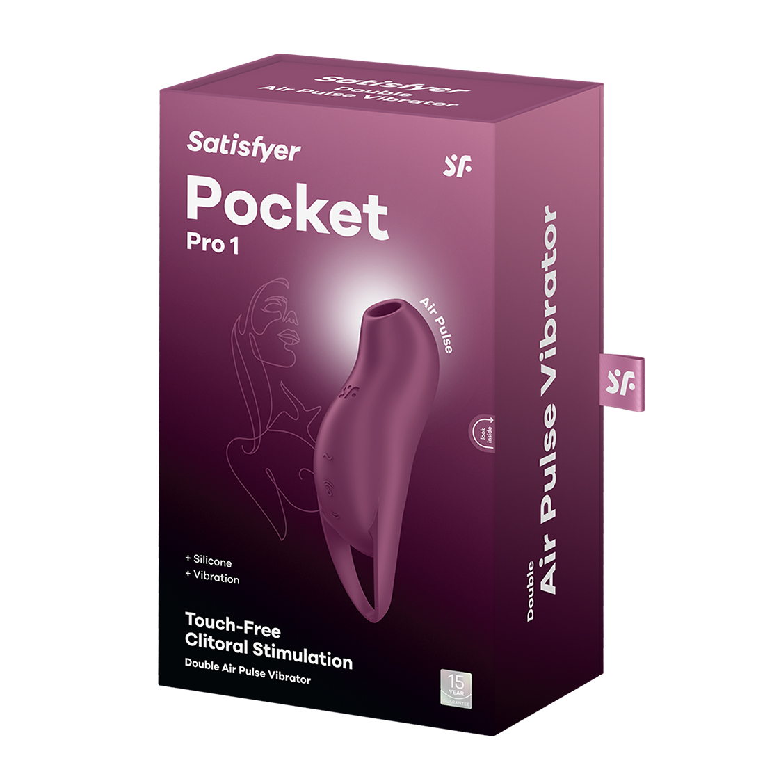 Satisfyer Pocket Pro bezdotykowo-wibrujący masażer łechtaczki 