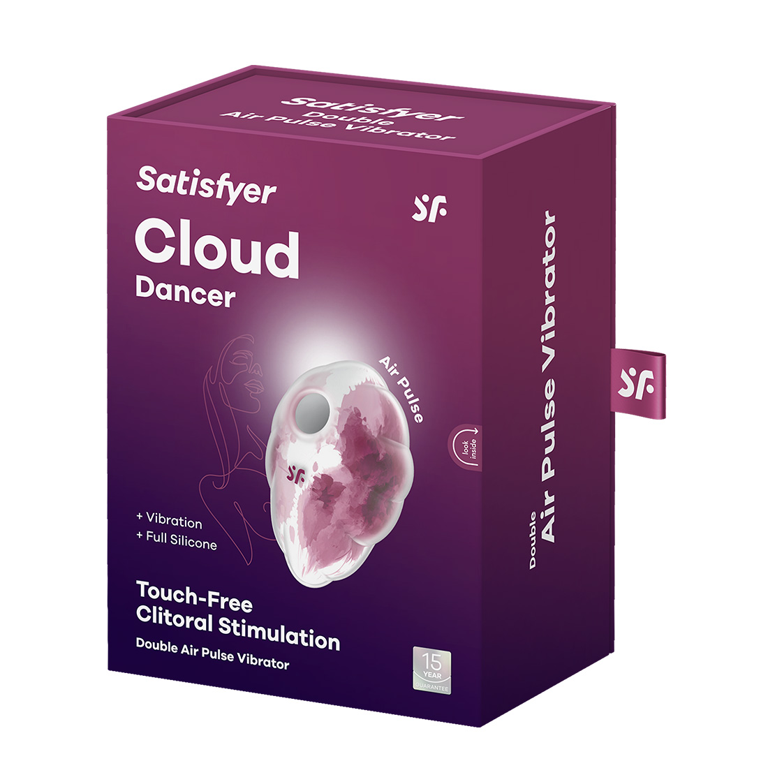 Satsifyer Cloud Dancer bezdotykowo-wibrujący masażer łechtaczki 2 w 1 