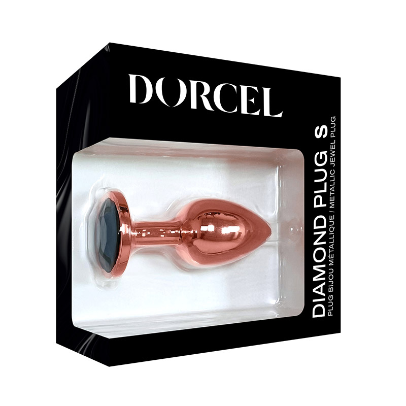 Dorcel Diamond Plug korek analny z czarnym kryształkiem S