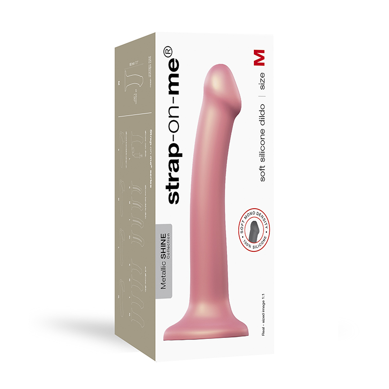 Strap-On-Me Mono Density dildo z przyssawką metaliczne M