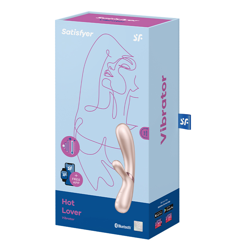 Satisfyer Hot Lover ogrzewany wibrator króliczek sterowany telefonem 