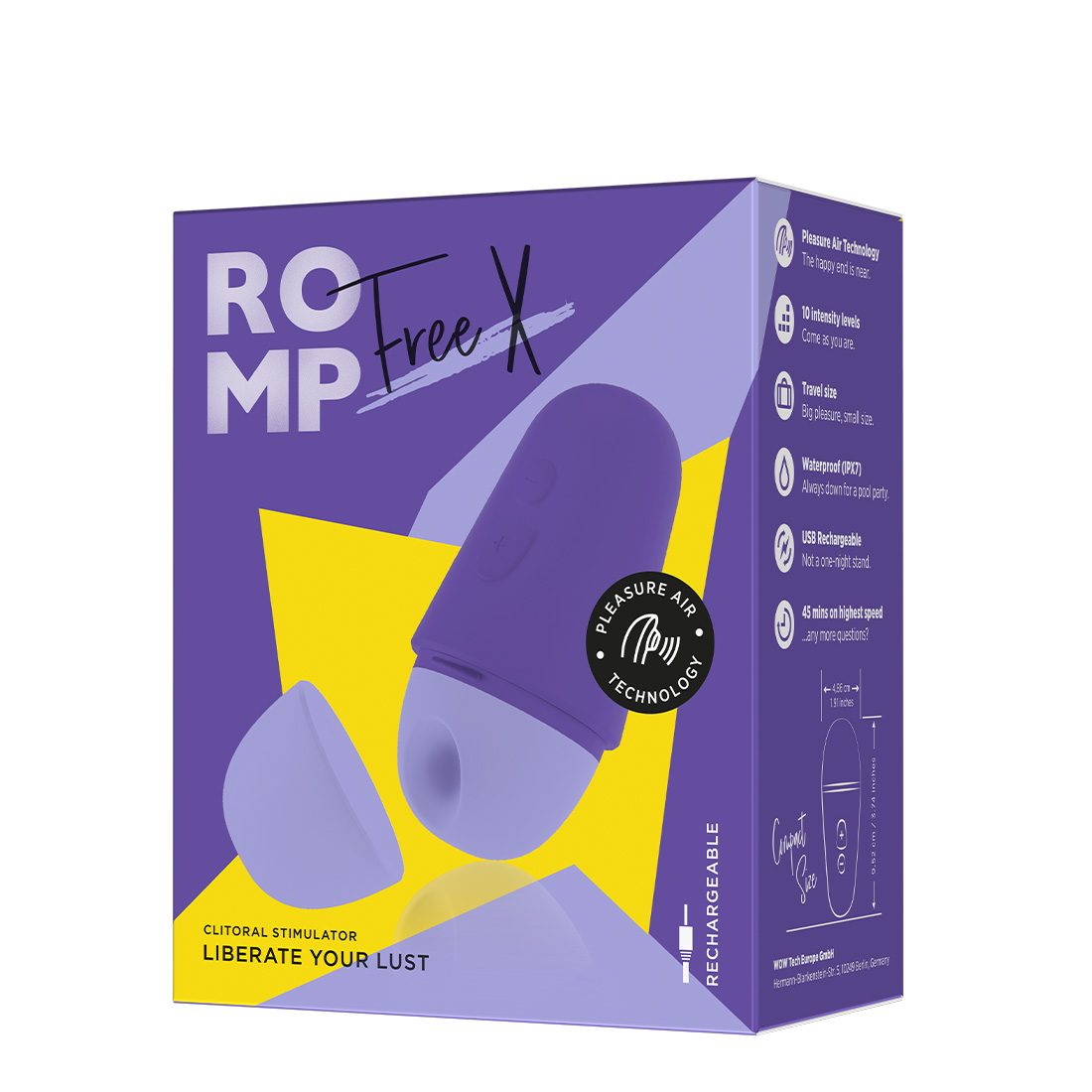 Romp by Womanizer Free X bezdotykowy masażer łechtaczki