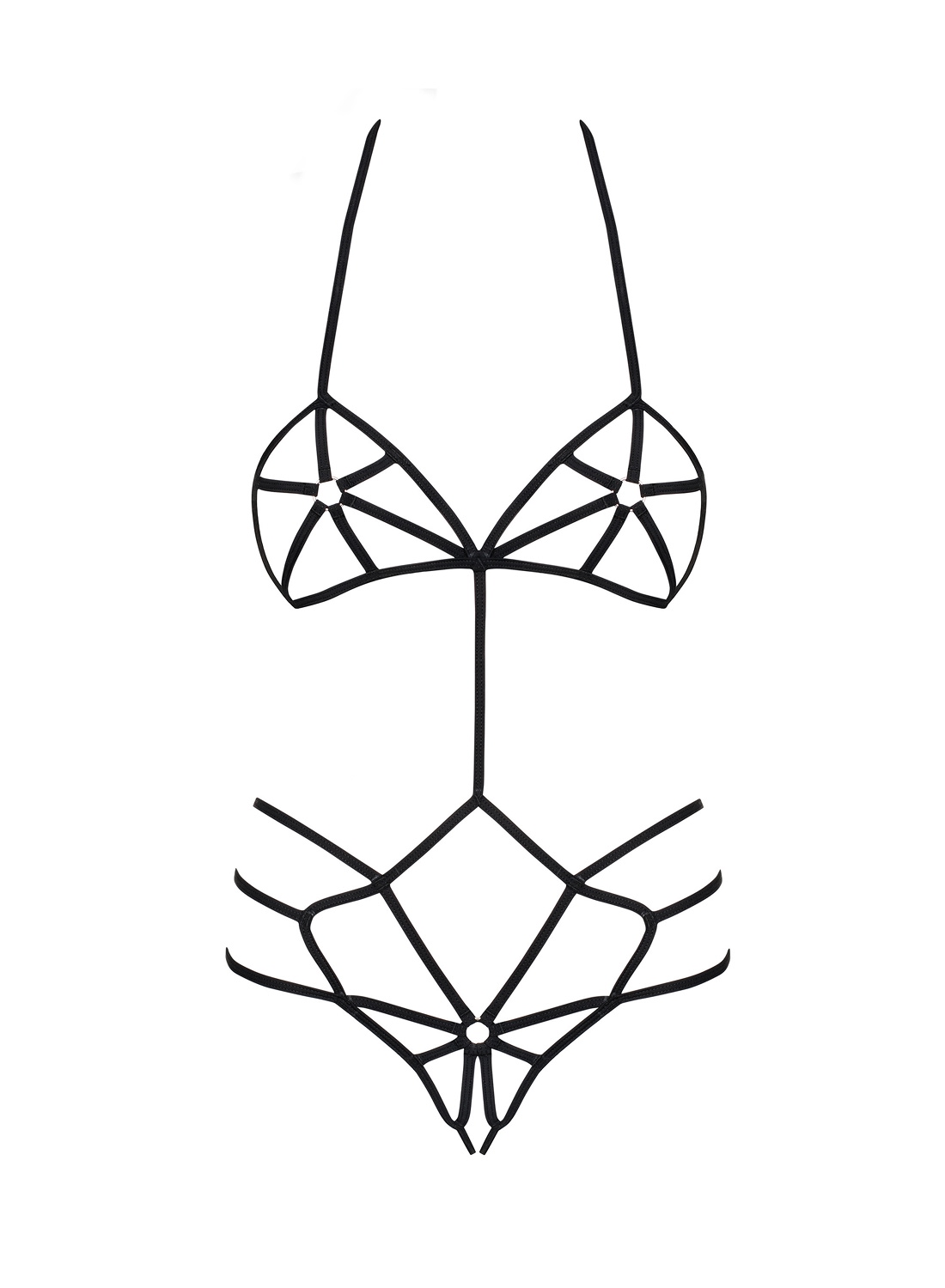 Obsessive Slave body z otwartym krokiem