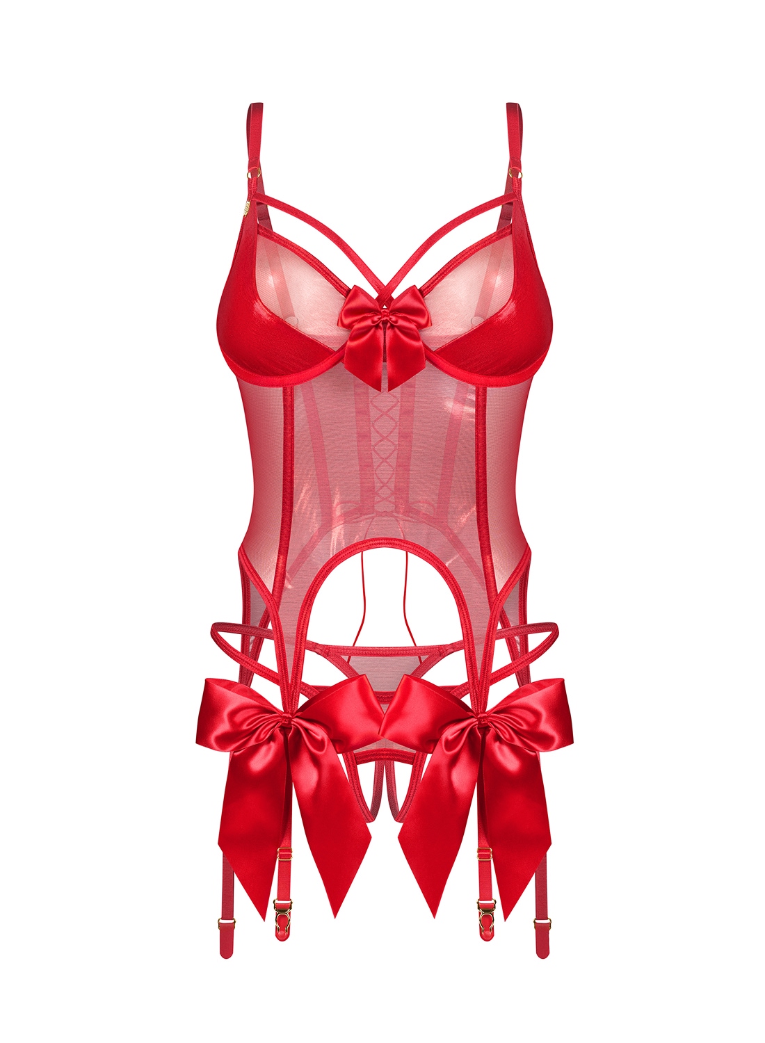 Obsessive Gifty Red gorset i stringi
