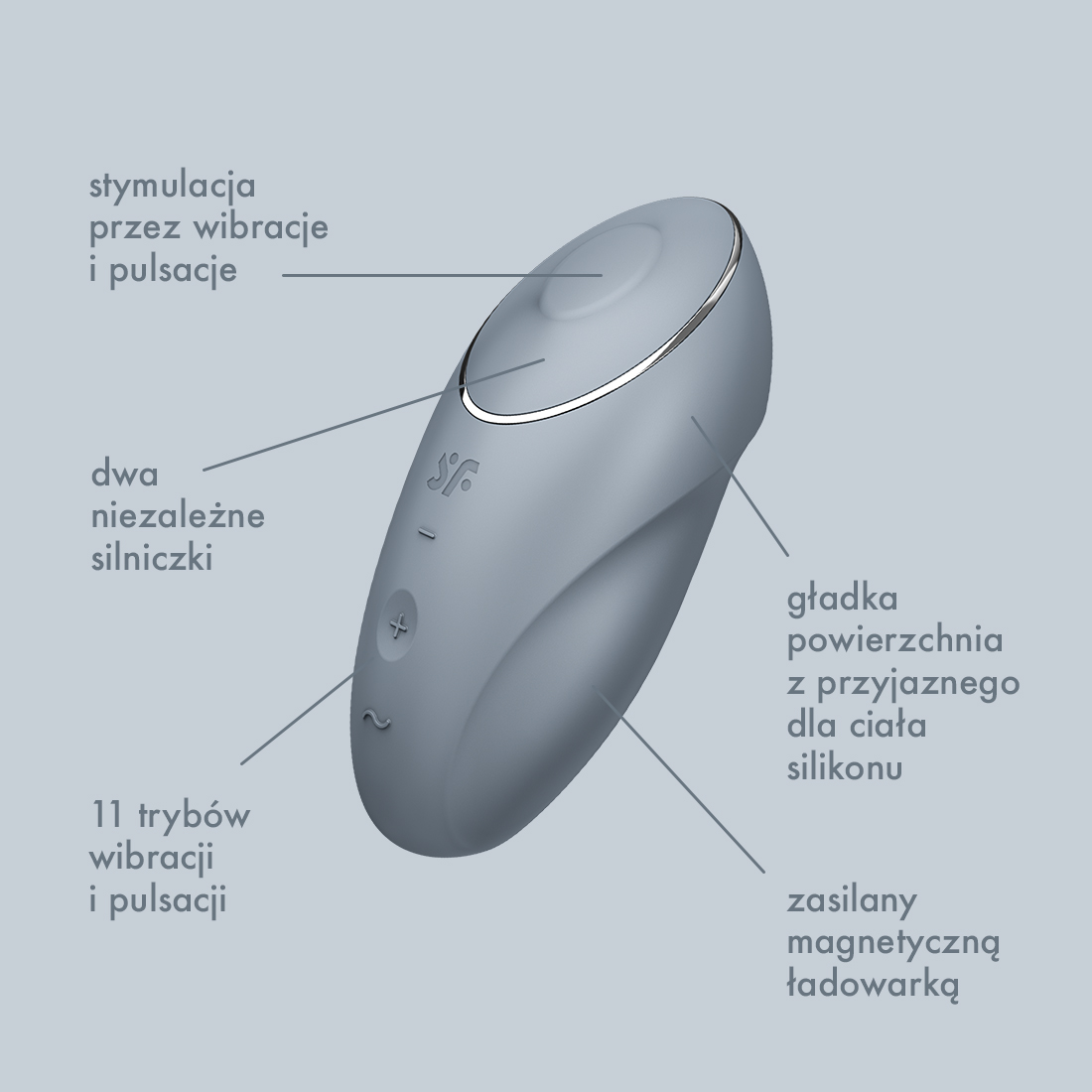 Satisfyer Tap & Climax masażer łechtaczki z pulsującą wypustką 