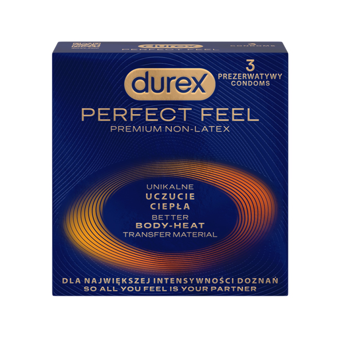 Durex Perfect Feel ultracienkie prezerwatywy nielateksowe