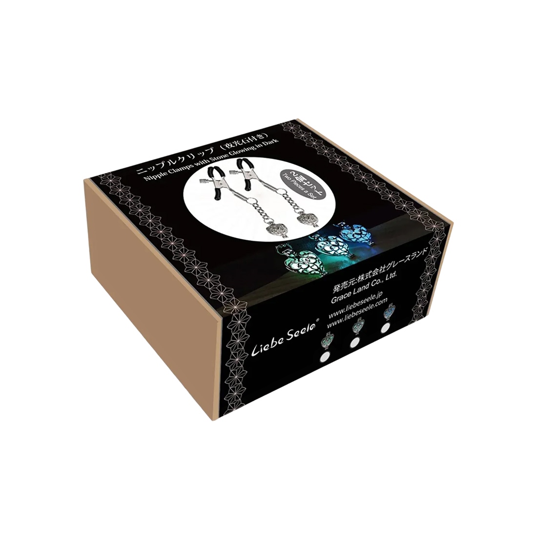 Liebe Seele Glow Nipple Clamps zaciski na sutki świecące w ciemności