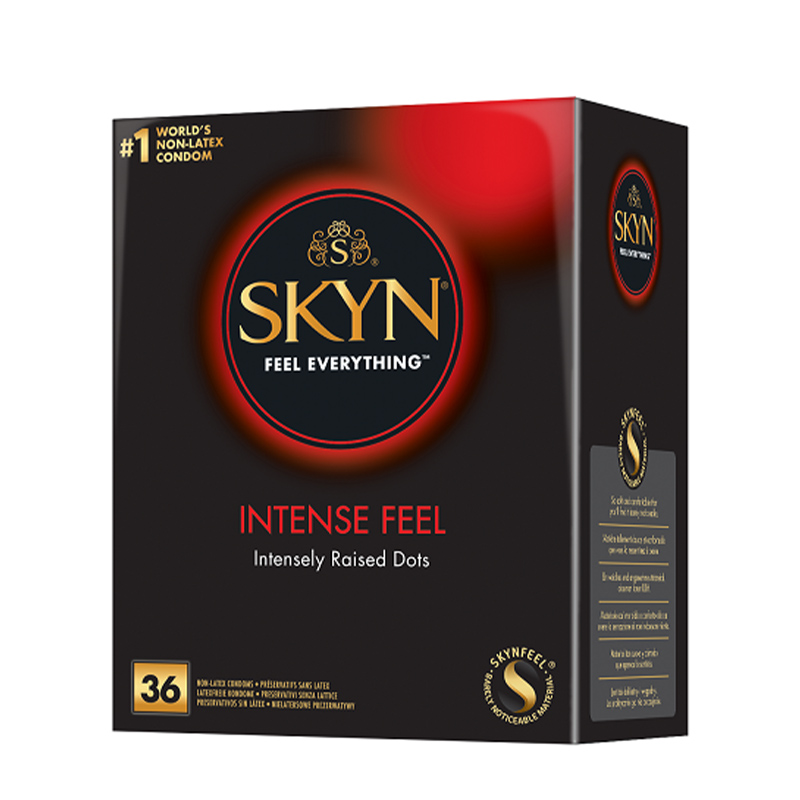 SKYN Intense Feel nielateksowe prezerwatywy z wypustkami