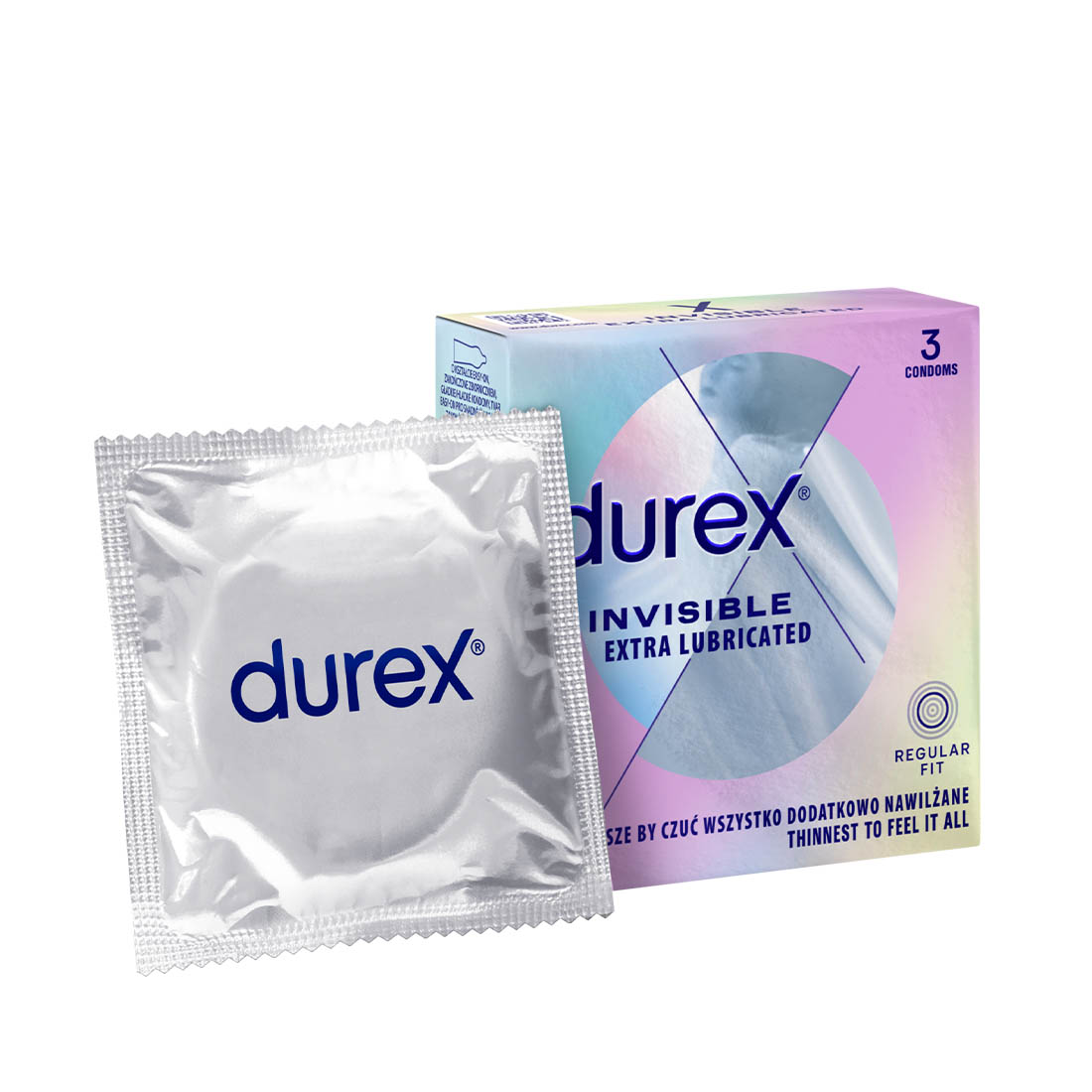 Durex Invisible najcieńsze prezerwatywy dodatkowo nawilżane