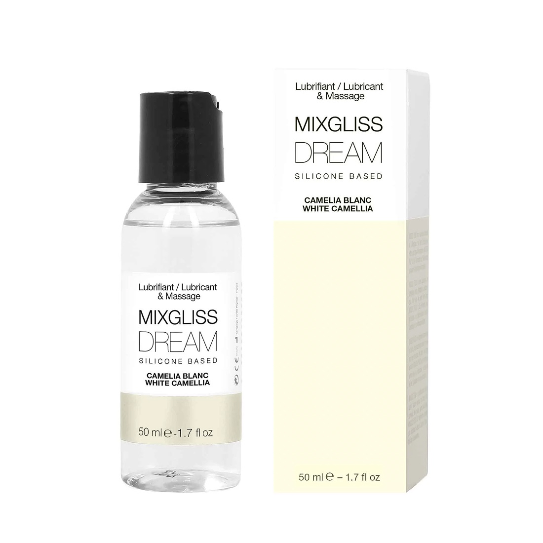 Mixgliss Dream 2 w 1 lubrykant silikonowy i żel do masażu o zapachu białej kamelii