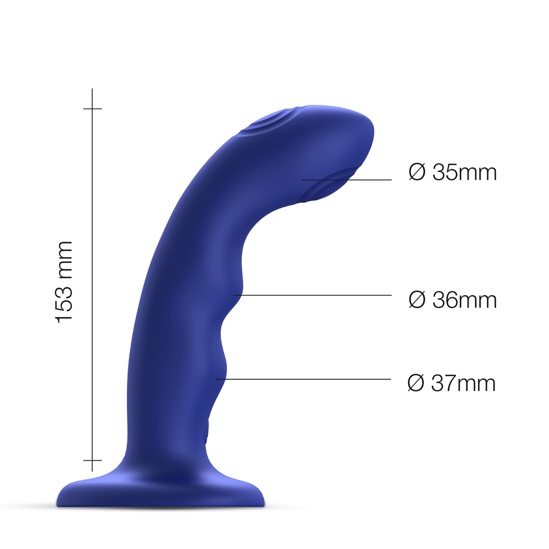 Strap-On-Me Tapping Wave dildo z pulsującą wypustką
