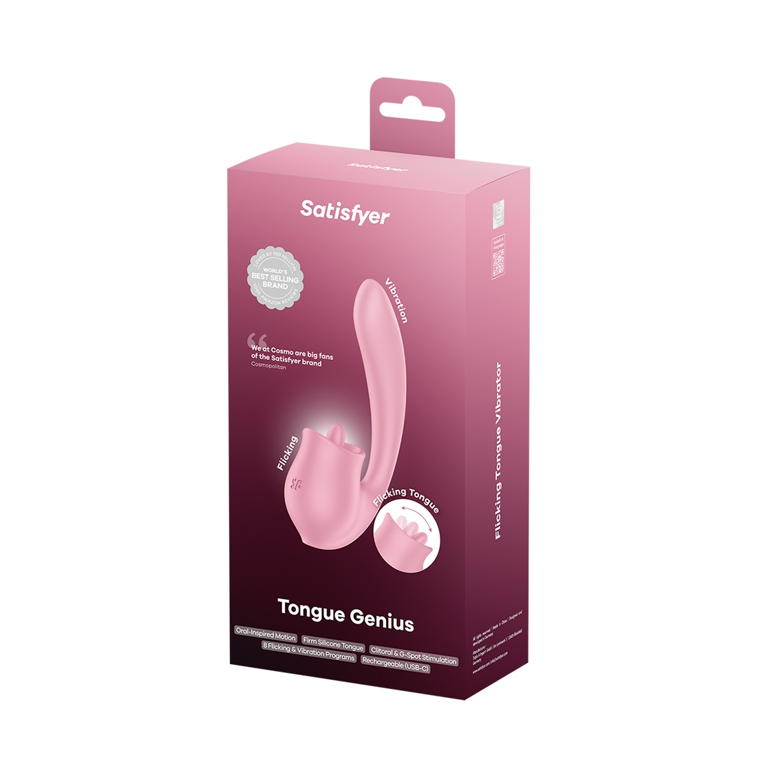 Satisfyer Tongue Genius wibrator króliczek z języczkiem