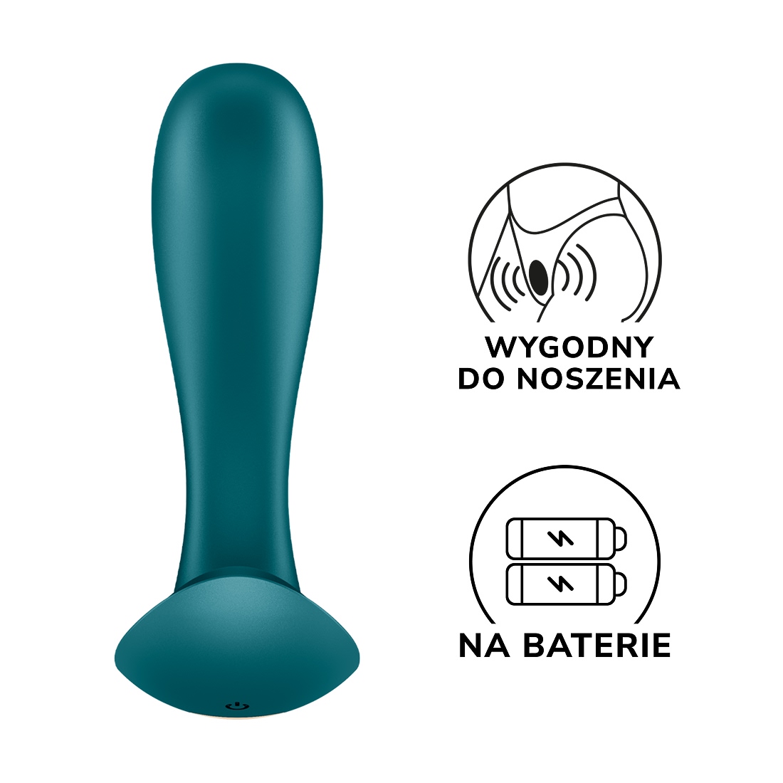 Satisfyer Top Secret+ Battery Powered wibrator króliczek z końcówką analną 