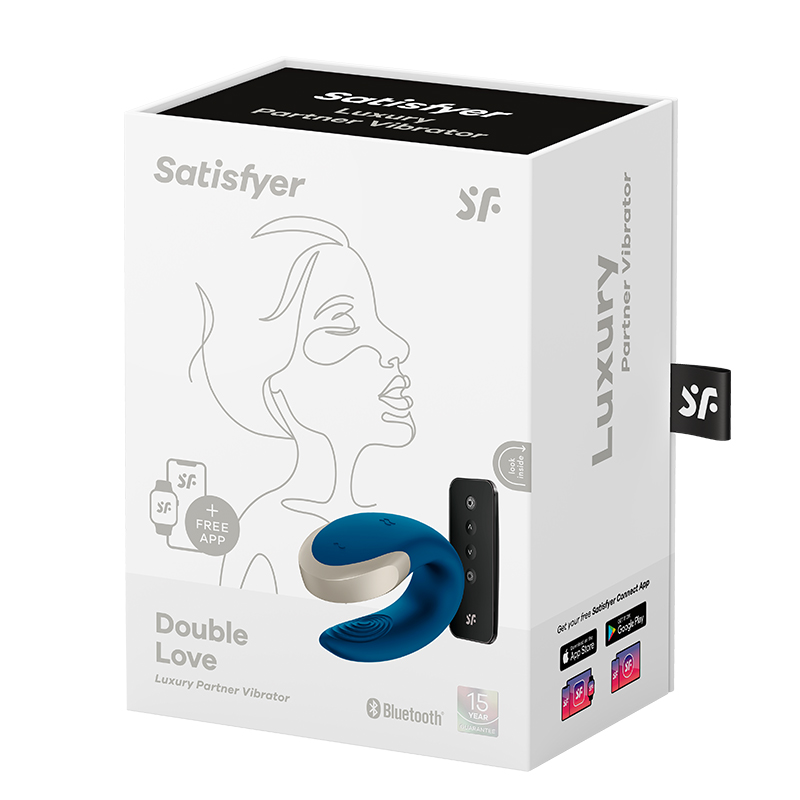 Satisfyer Double Love wibrator dla par sterowany pilotem i telefonem