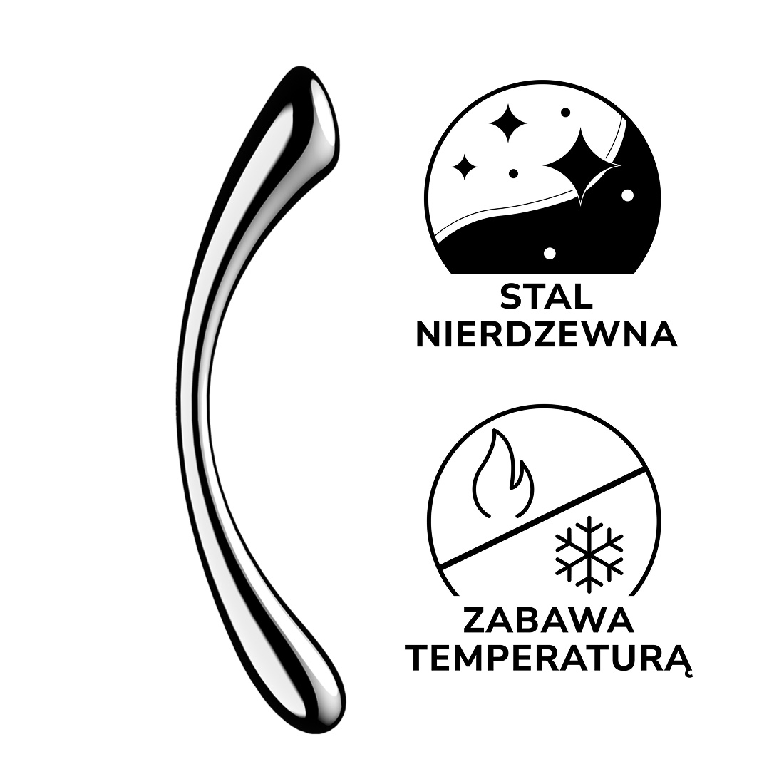 Satisfyer Cosmic Crest 1 stalowe dildo