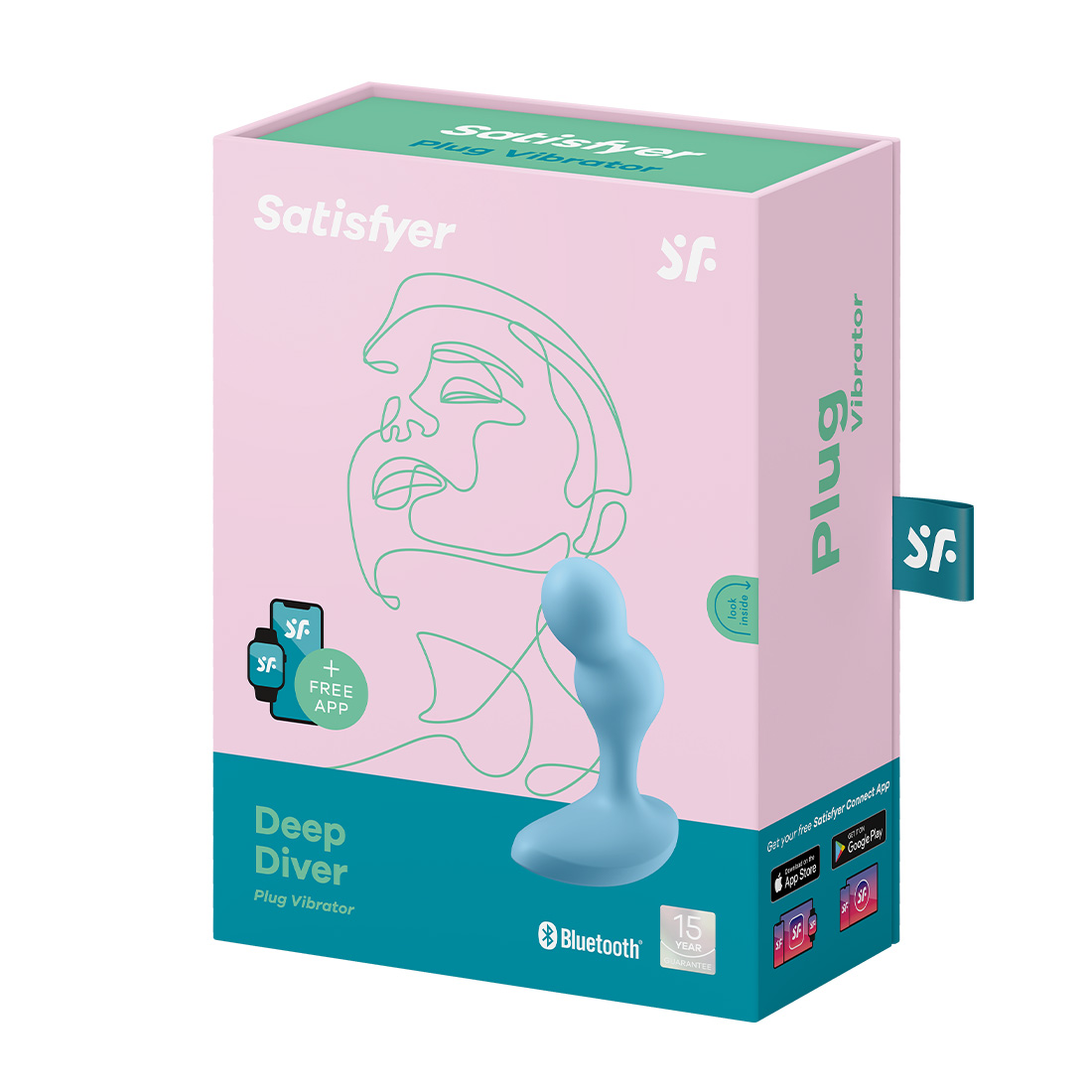 Satisfyer Deep Diver wibrujący korek analny sterowany telefonem