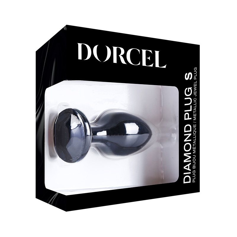 Dorcel Diamond Plug korek analny z czarnym kryształkiem S