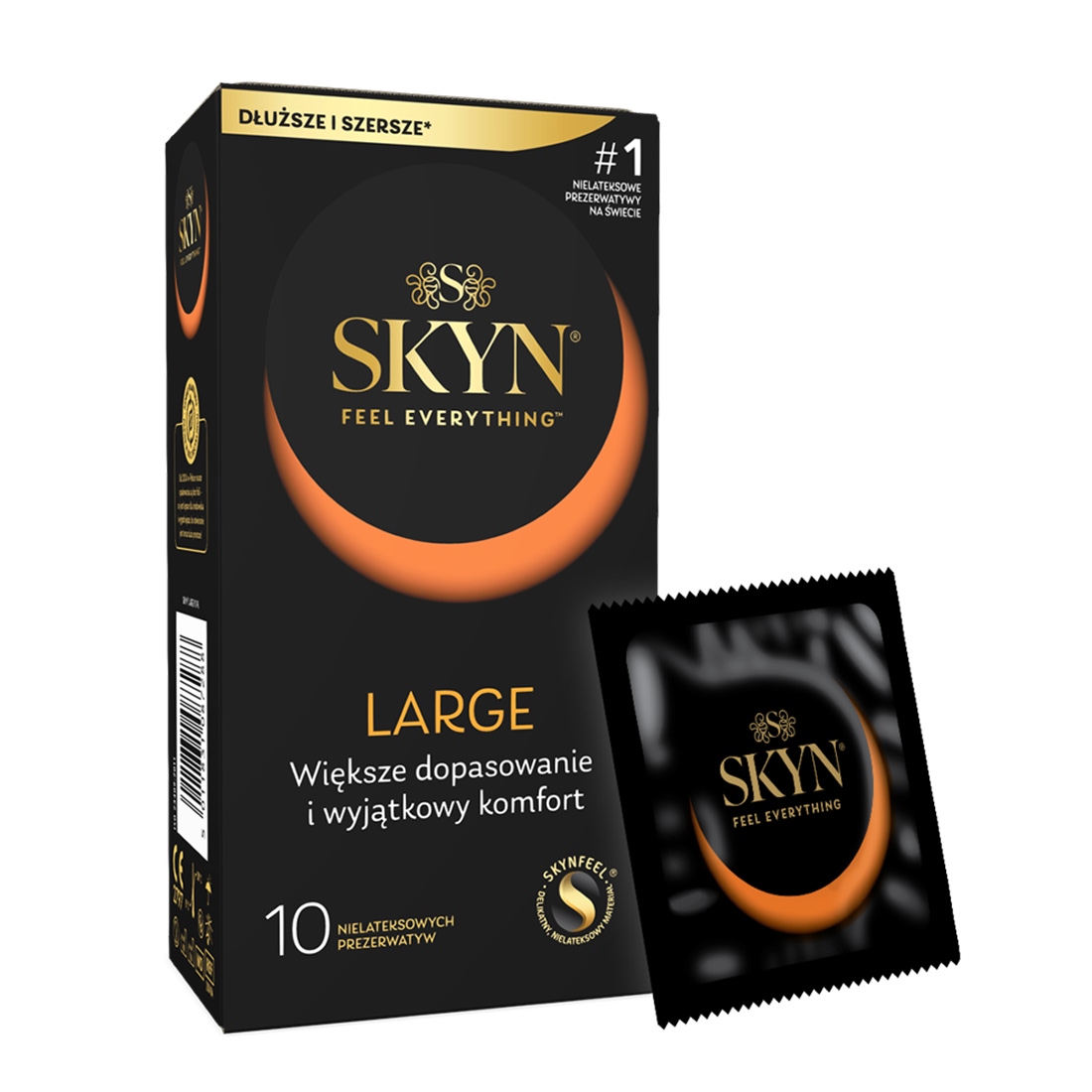 SKYN Large nielateksowe prezerwatywy powiększane