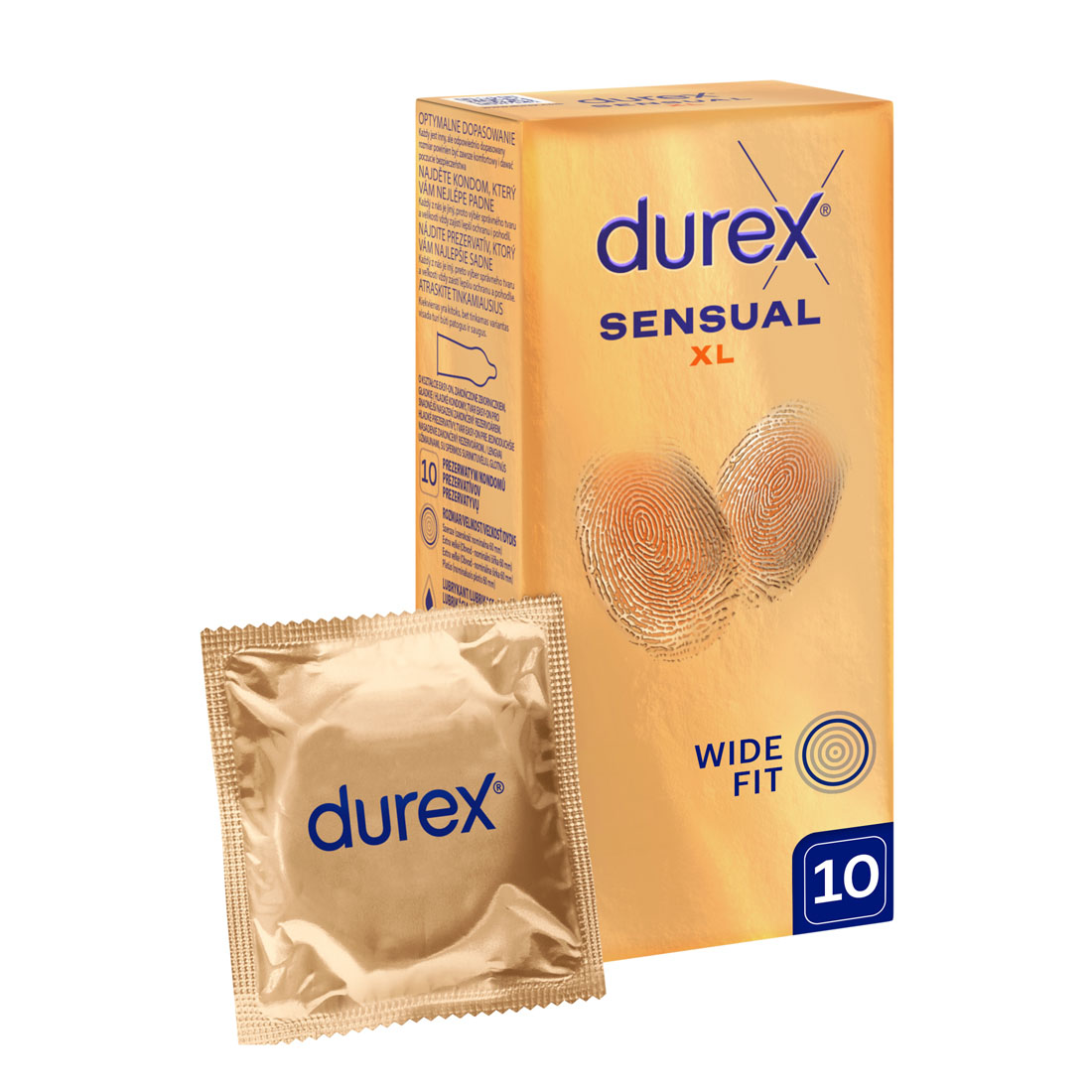 Durex Sensual XL powiększane prezerwatywy 